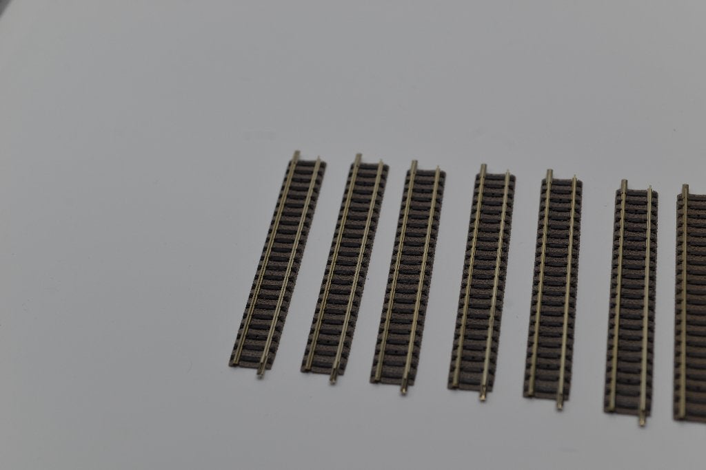 7X Fleischmann Piccolo 9101 rechte stukjes, -, -, Rails, Ophalen of Verzenden