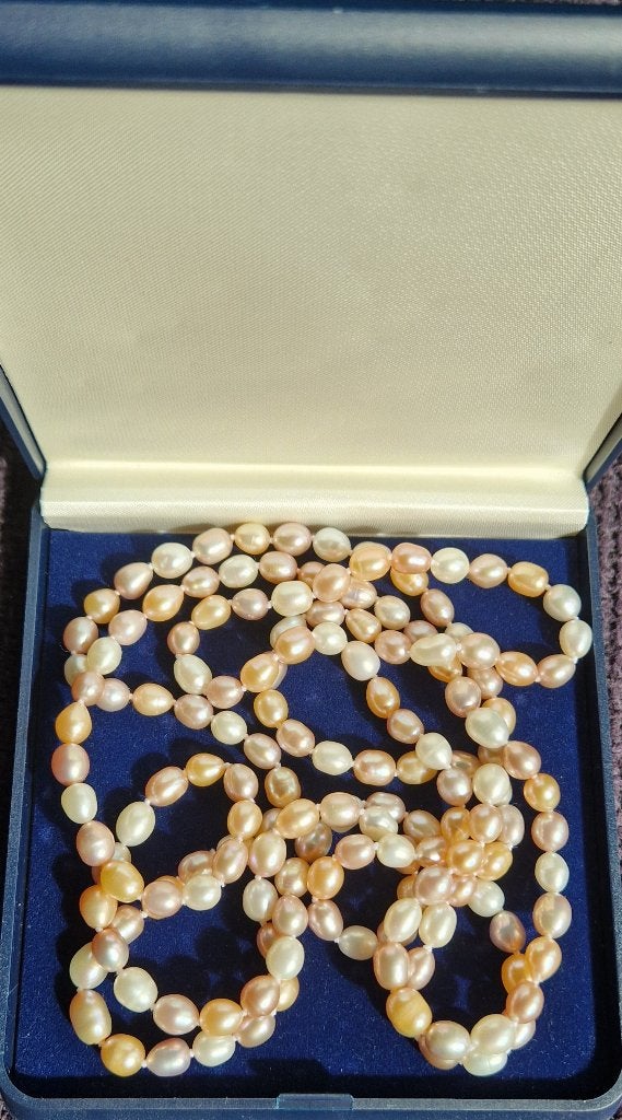 Parelketting, Sieraden, Tassen en Uiterlijk, Kettingen, Verzenden, Zo goed als nieuw, Wit, Overige materialen