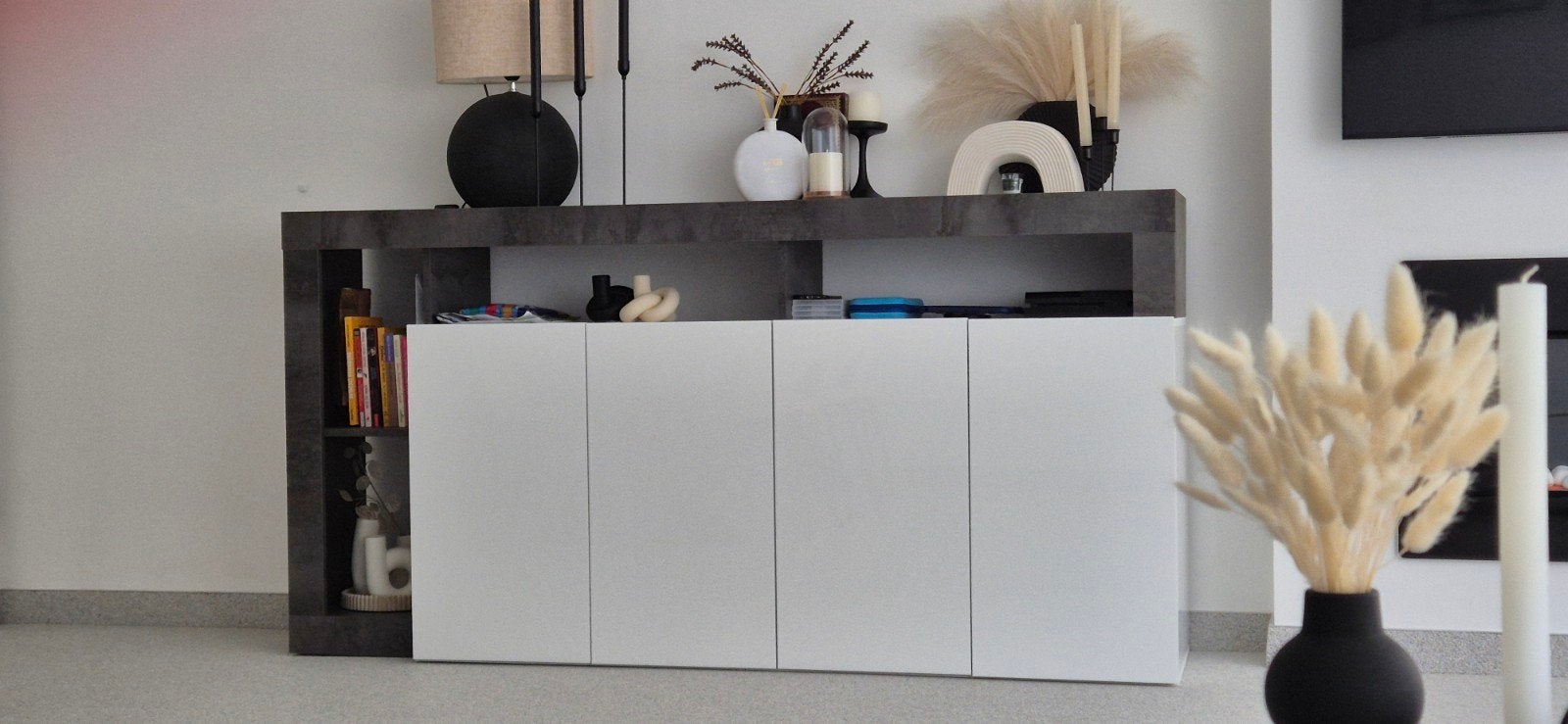 Dressoir, Ophalen, Wit, Enkelwandige keuken