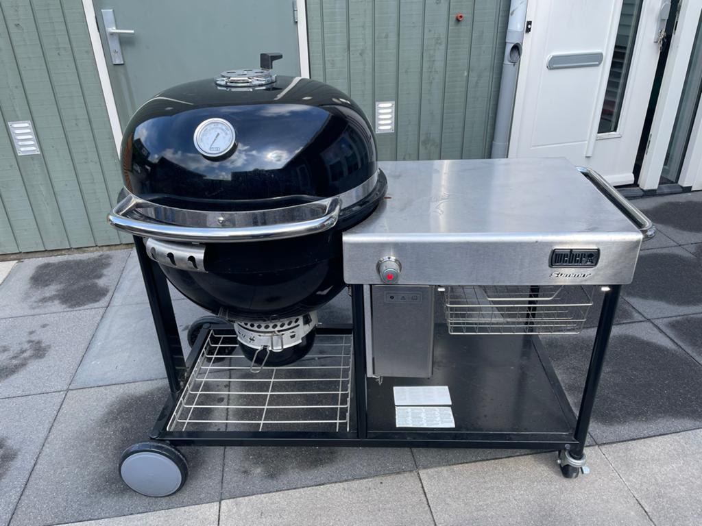 Weber Summit S6 Kamado, Tuin en Terras, Houtskoolbarbecues, Ophalen, Gebruikt