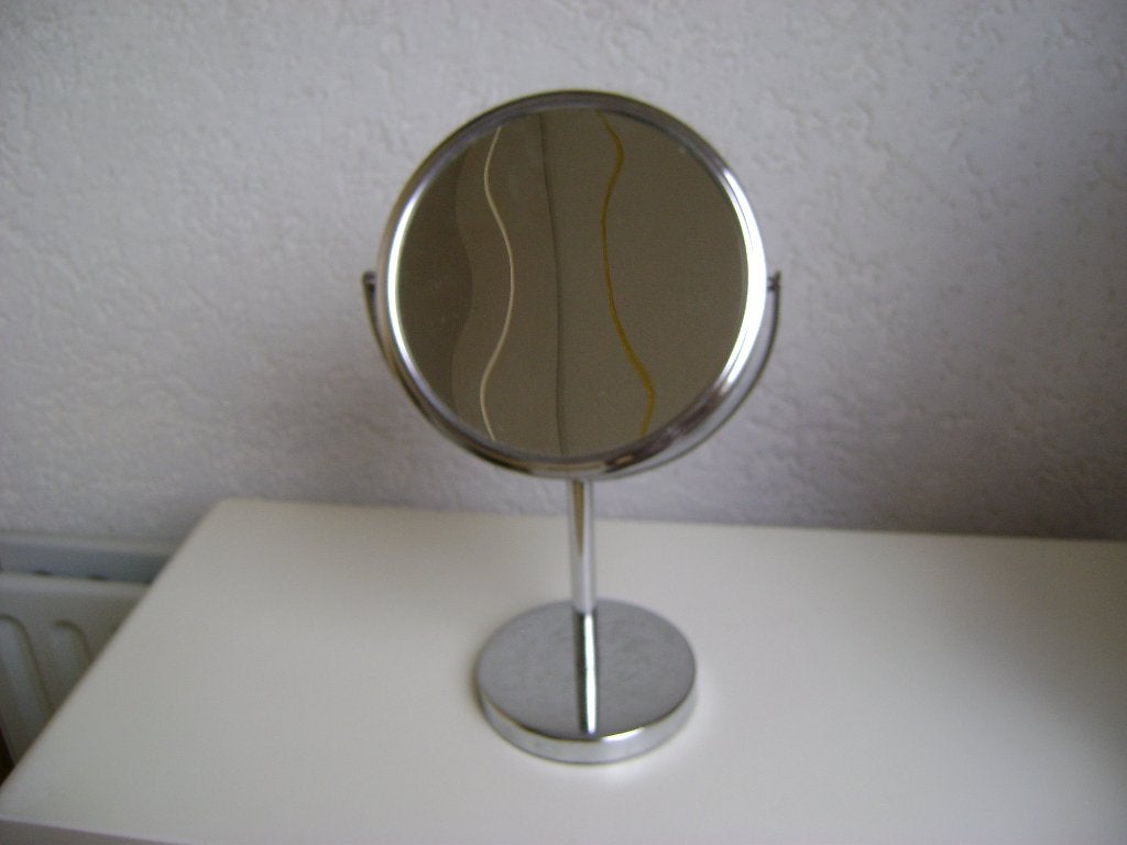 make up spiegel van mio mare 32hoogx17rond 1kant vergroot, Minder dan 50 cm, Rond, Ophalen of Verzenden, Zo goed als nieuw