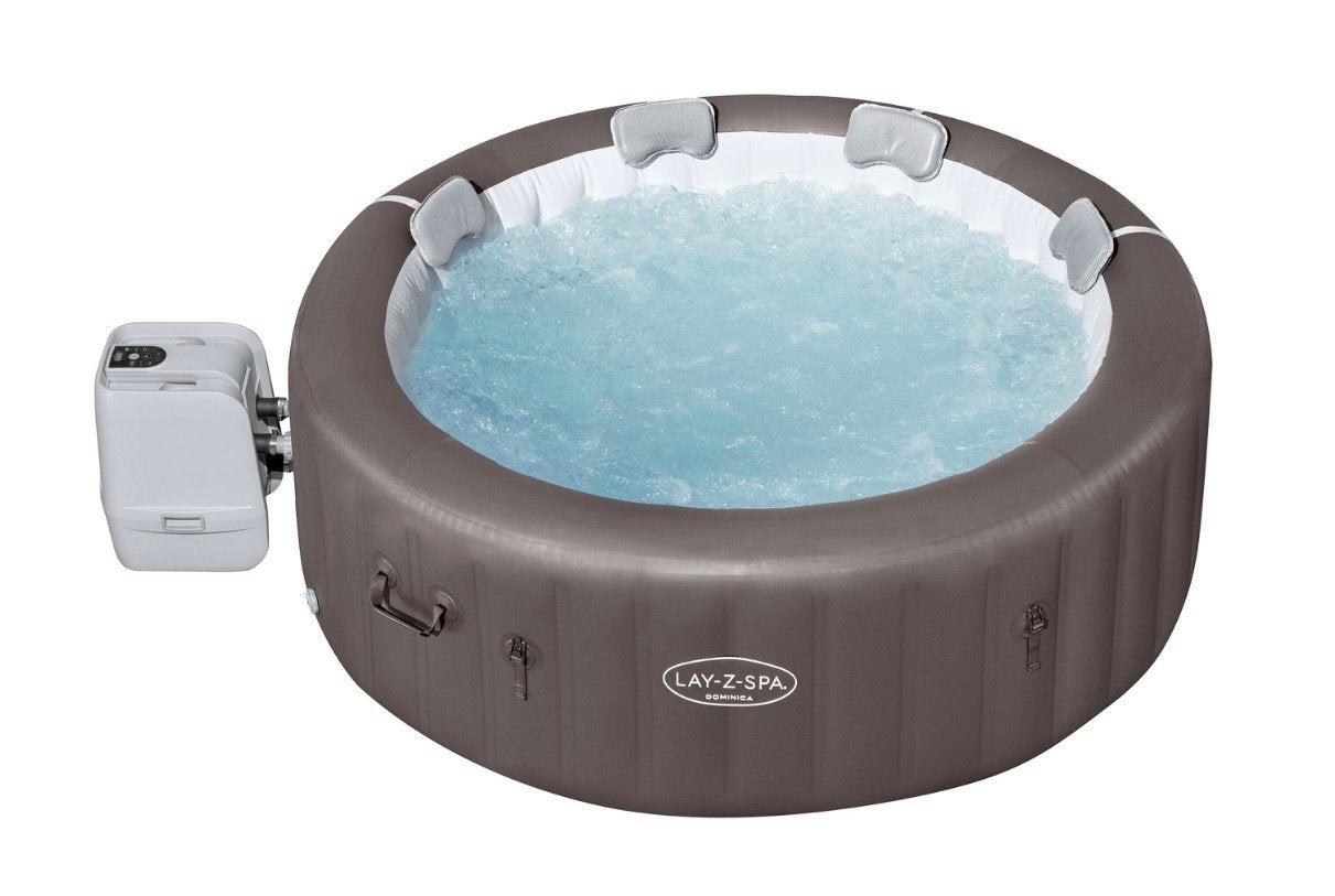 Lay-Z-Spa Dominica HydroJet Pro COMPLEET t.w.v. €809.00, Tuin en Terras, Ophalen of Verzenden, Nieuw, Afdekzeil, Opblaasbaar
