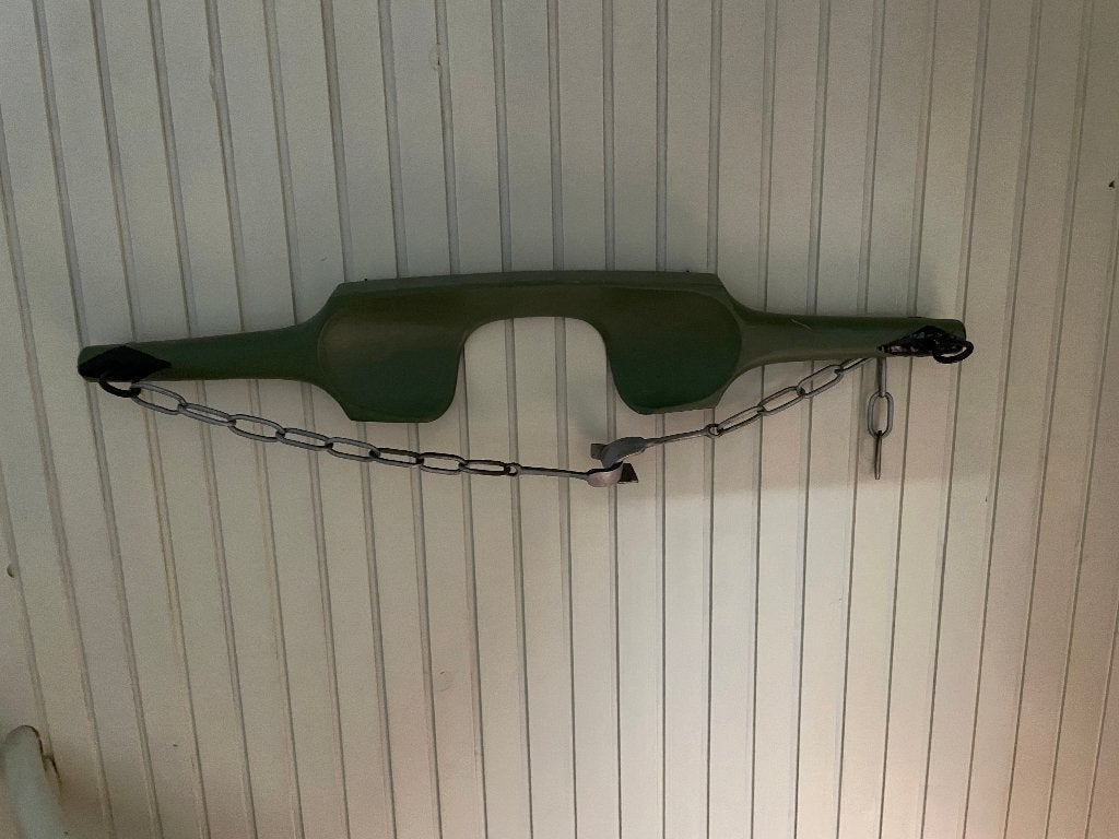 antieke houten juk, Ophalen