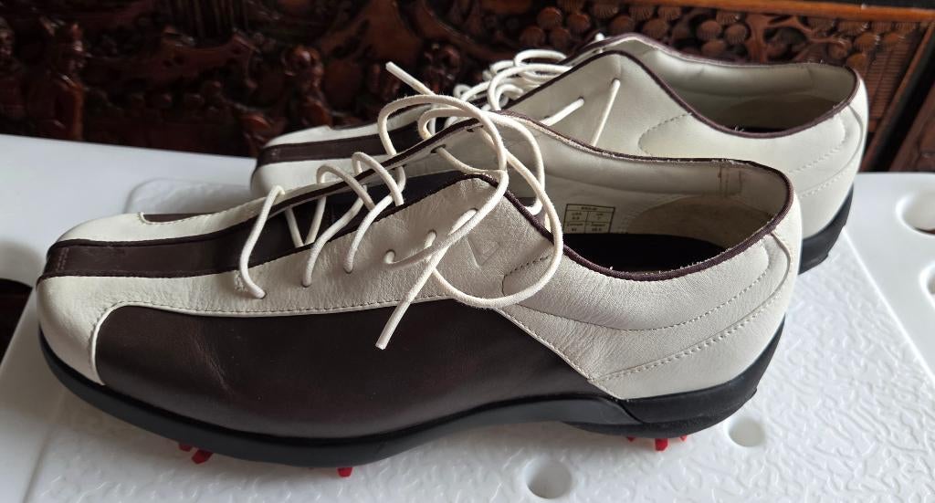 Nw. Dames Callaway golfschoenen, mt 39. Leer, créme - bruin, Bruin, Sportschoenen, Nieuw, Ophalen of Verzenden