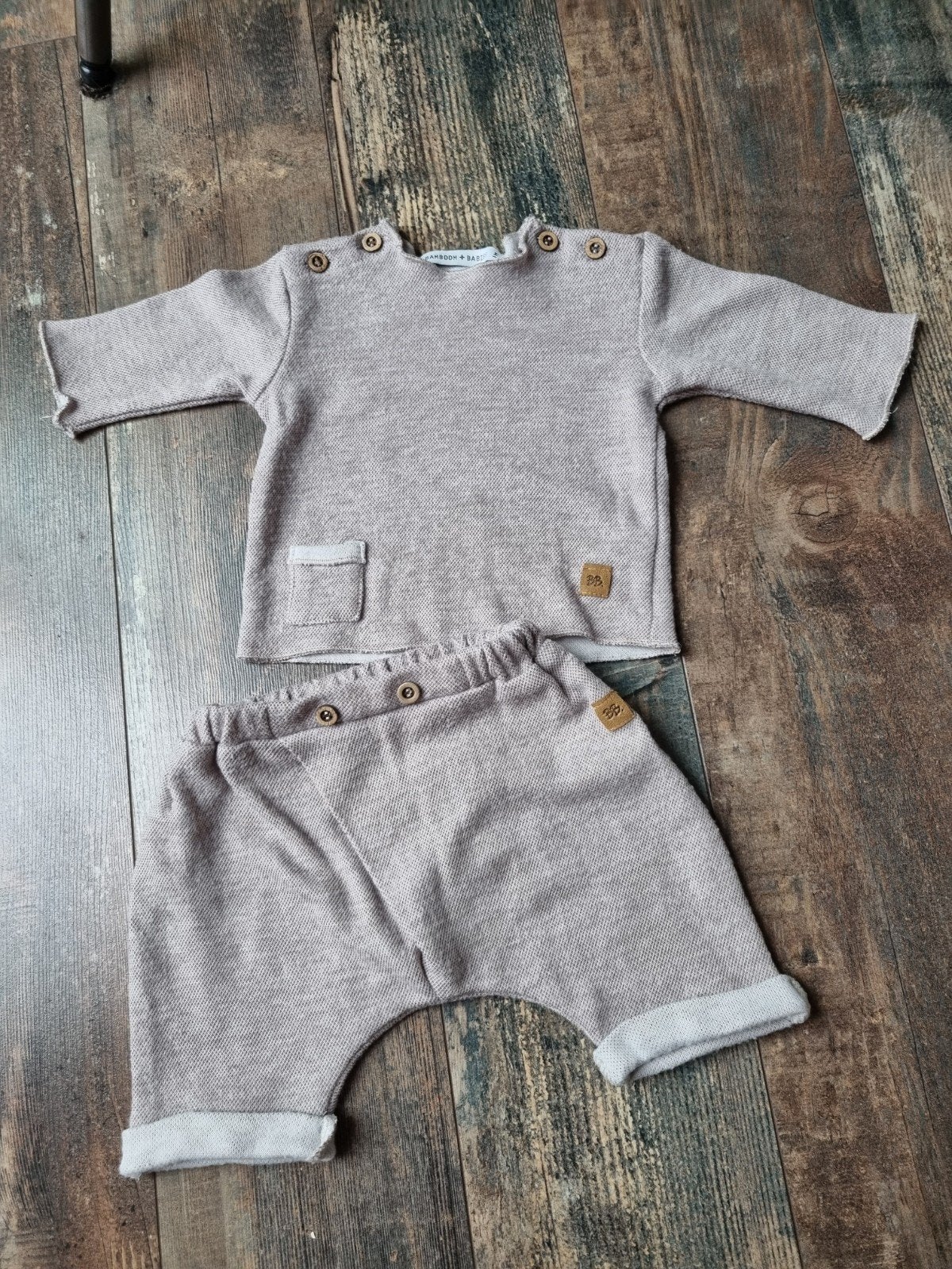 Bamboom setje maatje 56, Kinderen en Baby's, Babykleding | Maat 56, Bamboom, Ophalen of Verzenden, Zo goed als nieuw, Setje