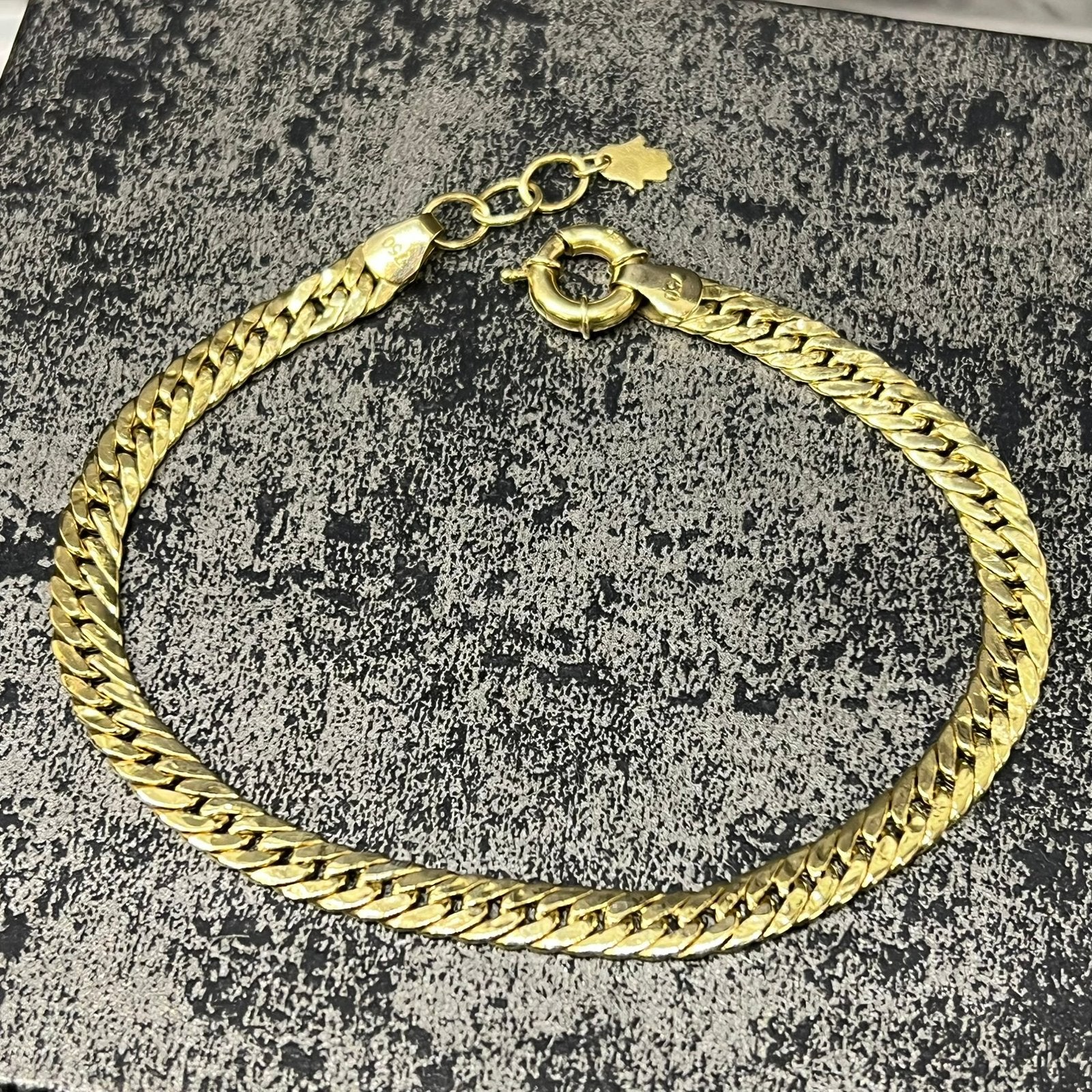 18 karaat gouden armband gourmet schakel, Ophalen of Verzenden, Nieuw, Goud