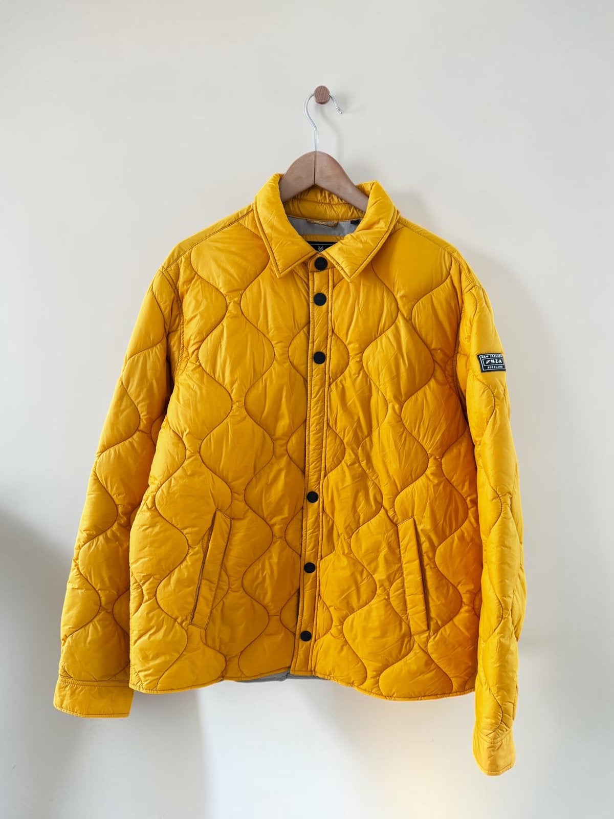 NZA New Zealand Auckland jack jas quilted geel XL, Kleding | Heren, Jassen | Winter, Ophalen of Verzenden, Nieuw, Maat 56/58 (XL)