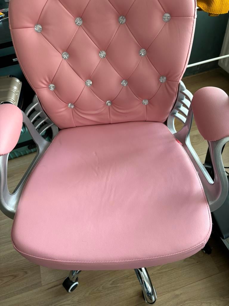 Roze meisjes bureaustoel, Ophalen, Zo goed als nieuw, Roze