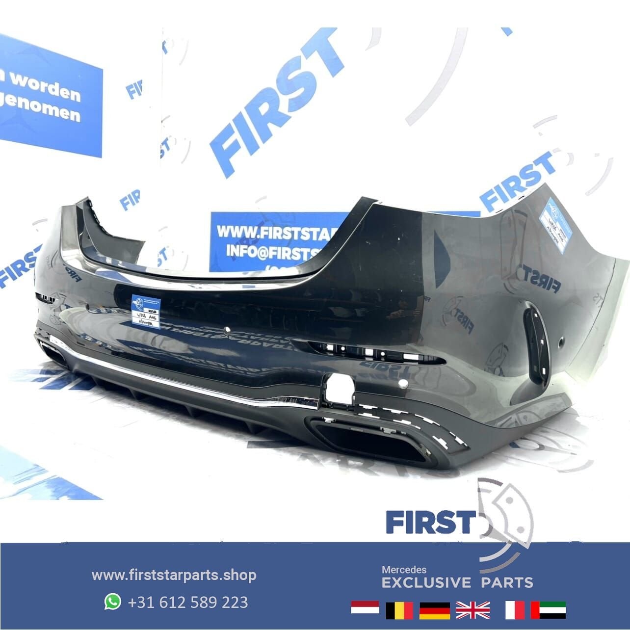 W206 AMG BUMPER + DIFFUSER A2068850703 ACHTERBUMPER 2021-202, Gebruikt, -, Ophalen of Verzenden, Achter