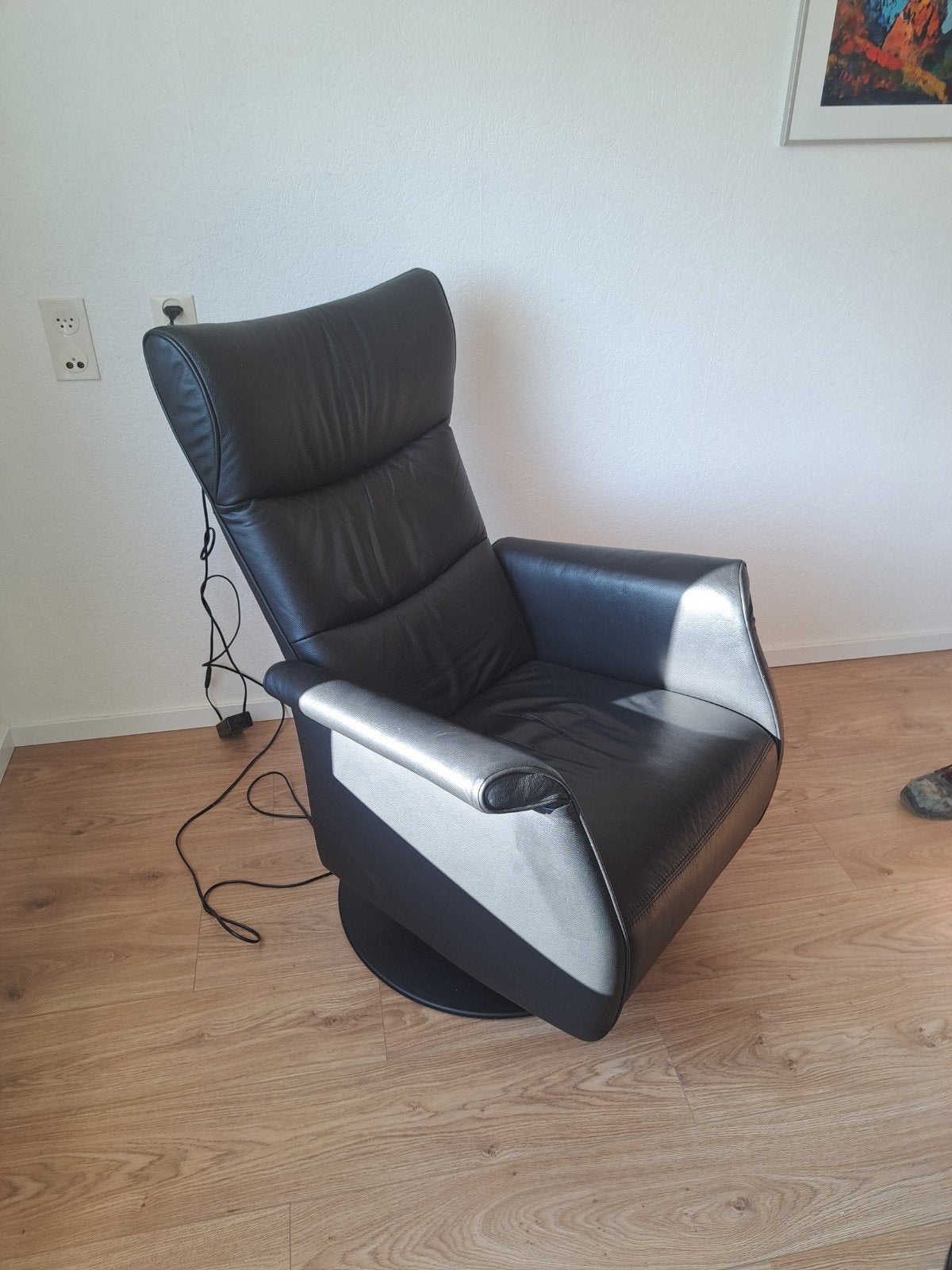 relax stoel  Prominent (Frans Molenaar), Ophalen, Minder dan 75 cm, Leer, 50 tot 75 cm