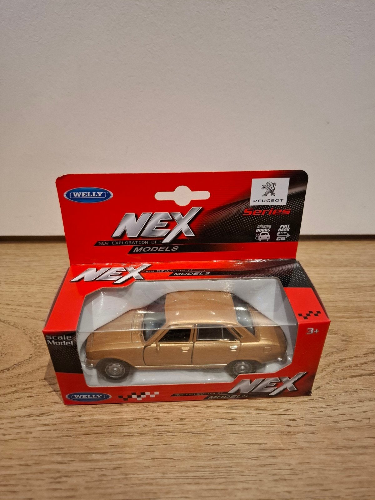 Peugeot 504 1:43 modelauto Welly Nex Series, Ophalen of Verzenden, Nieuw, Auto, Overige merken