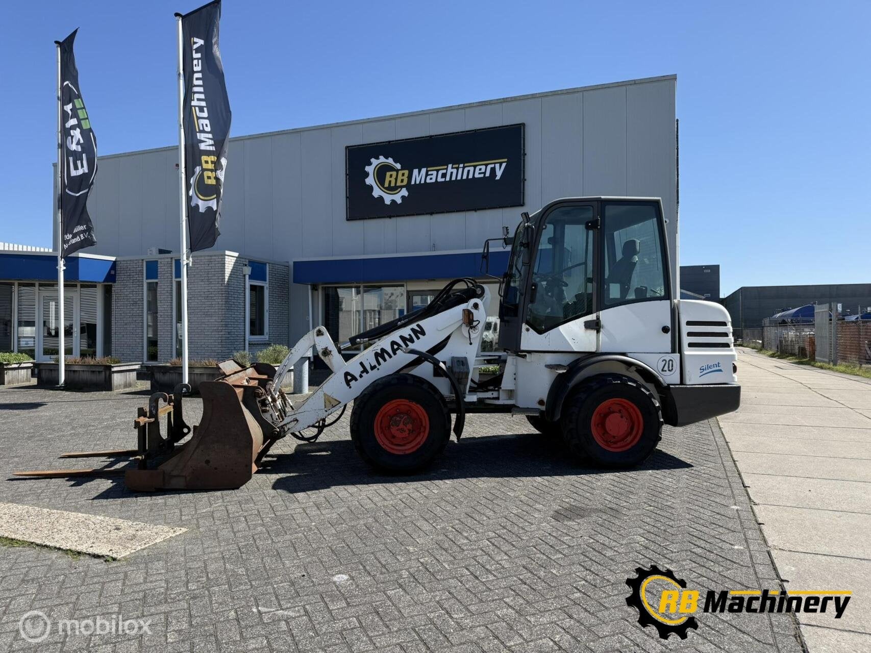 Ahlmann AL80 met 4500 uur. bj 2004, Zakelijke goederen, Machines en Bouw | Kranen en Graafmachines, Wiellader of Shovel