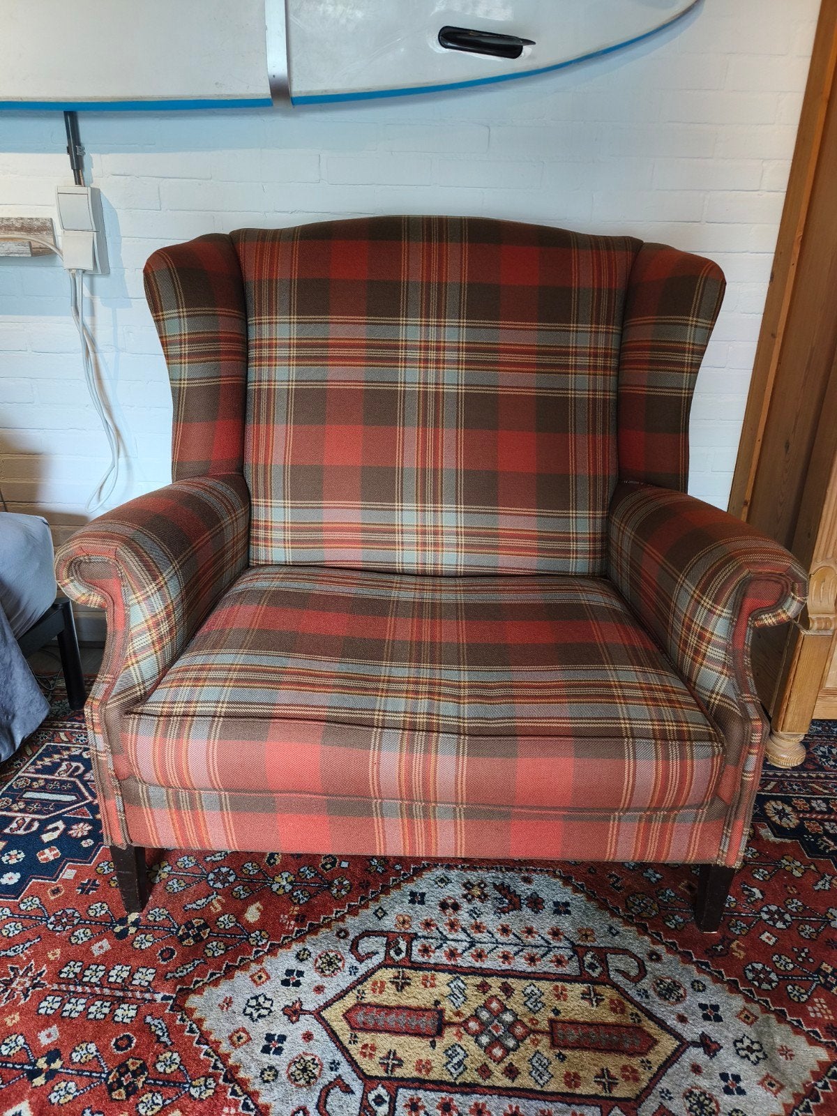 'Next Sherlock wingbed' Fauteuil - tweedehands, Huis en Inrichting, Fauteuils, Ophalen, Gebruikt, 75 tot 100 cm, Stof