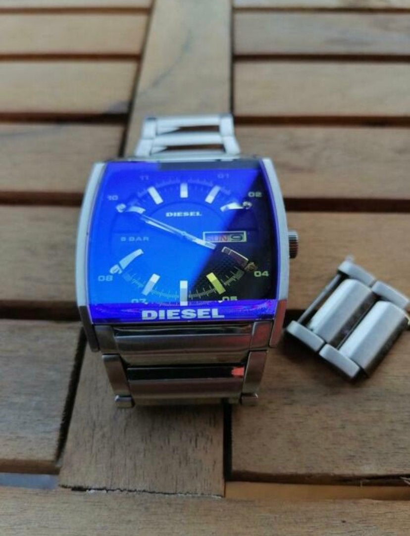 Diesel DZ-1251 Designer Horloge met Kleurveranderend Glas, Ophalen of Verzenden, Zo goed als nieuw