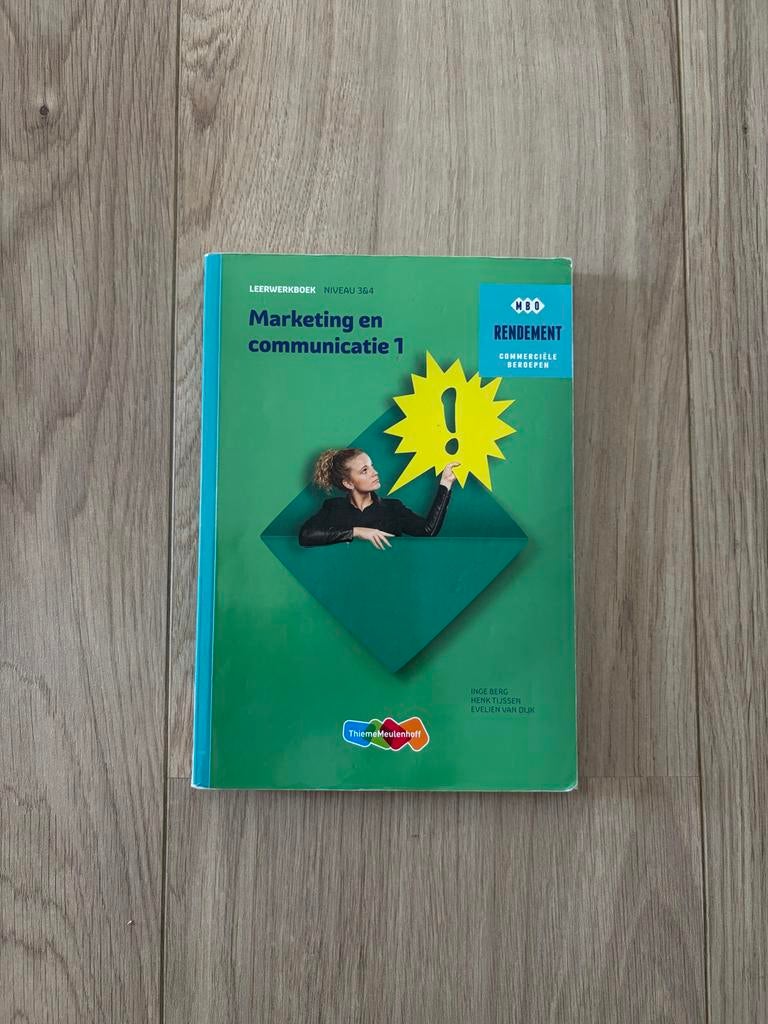 Marketing en communicatie 1 leerwerkboek, Boeken, Ophalen of Verzenden, Gamma, Gelezen, MBO