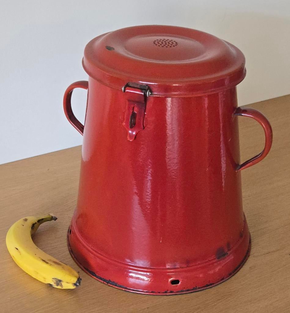 10 liter aardappel bewaar container antiek, Ophalen
