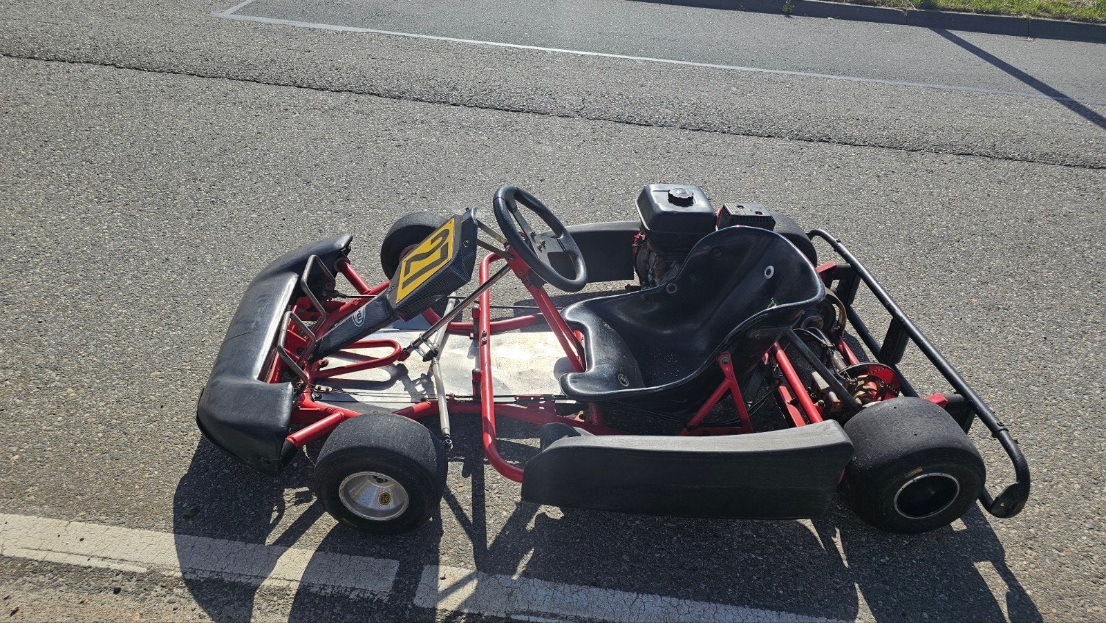 Kart met Honda GX200 motor met extra onderdelen, Ophalen, Gebruikt, Kart
