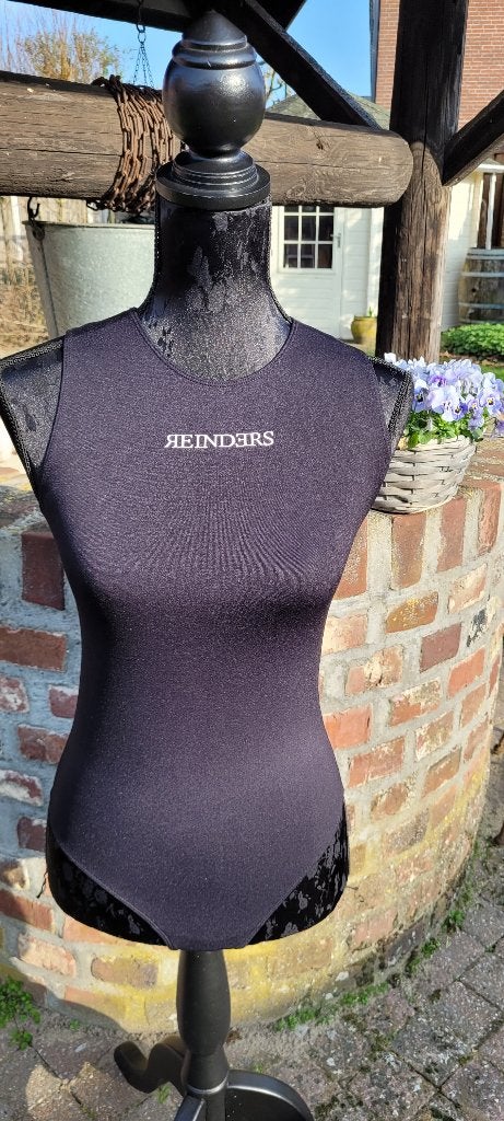 Reinders zwarte body top bodystocking maat xs 34 zgan, Reinders, Ophalen of Verzenden, Zwart, Body of Korset