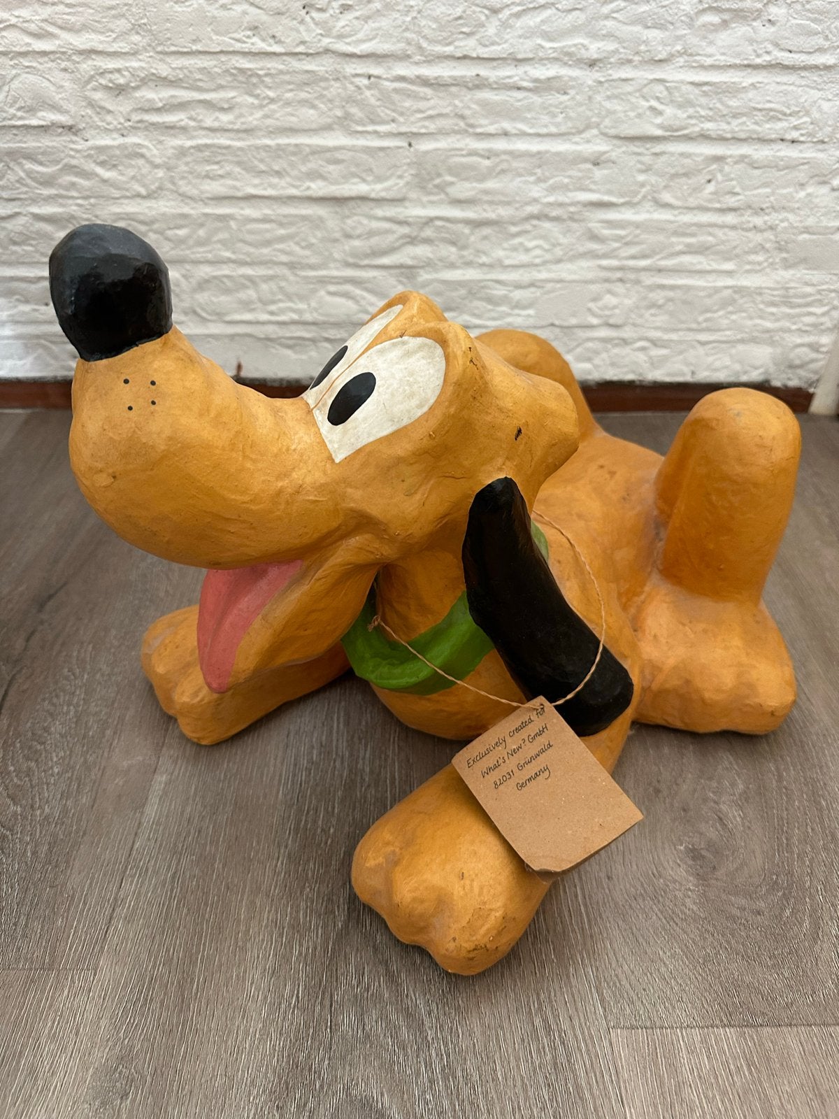 Uniek Pluto beeld - Handgemaakt Disney verzamelobject, Ophalen, Goofy of Pluto, Zo goed als nieuw, Beeldje of Figuurtje