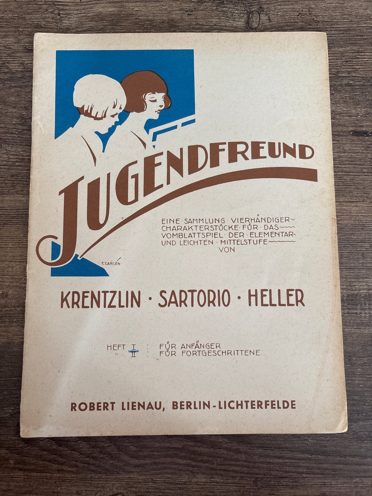 Jugendfreund - Krentzlin, Sartorio, Heller - Pianoboek, Gebruikt, Klassiek, Les of Cursus, Ophalen of Verzenden