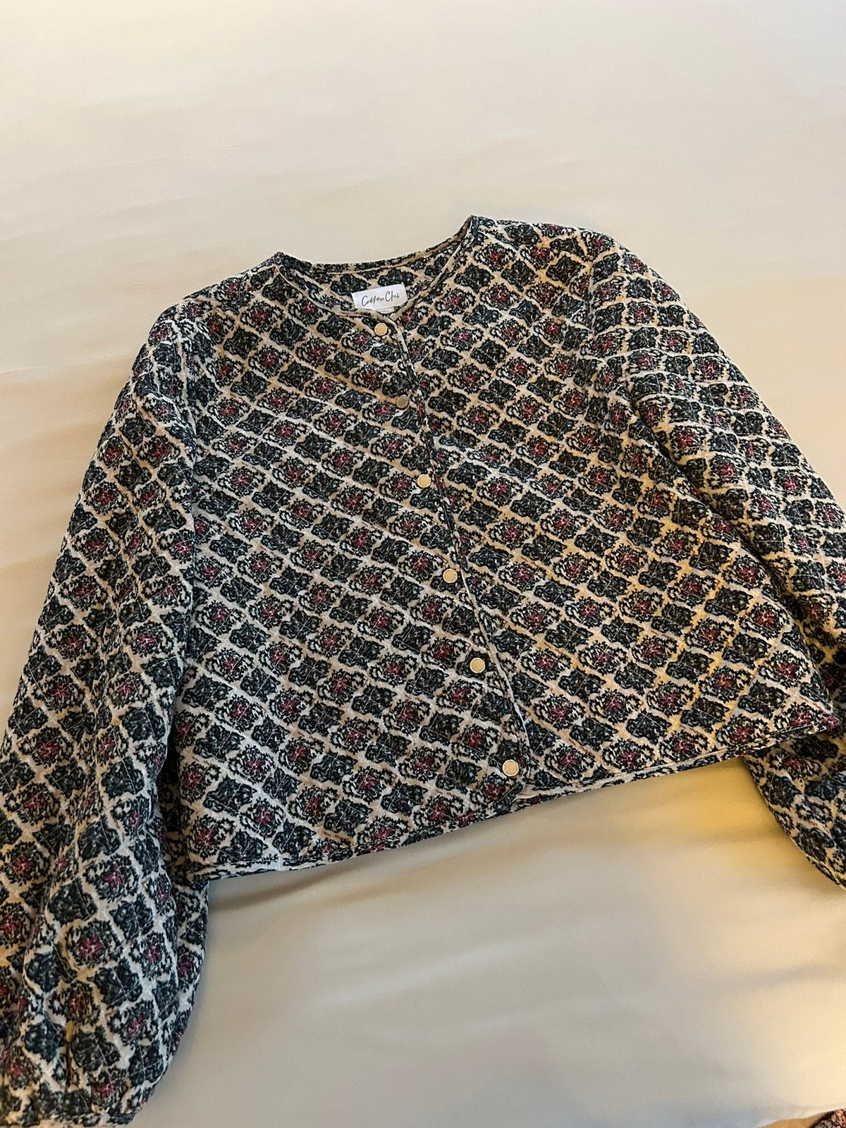 Cotton club jasje met print XS, Kleding | Dames, Ophalen of Verzenden, Gedragen, Maat 34 (XS) of kleiner