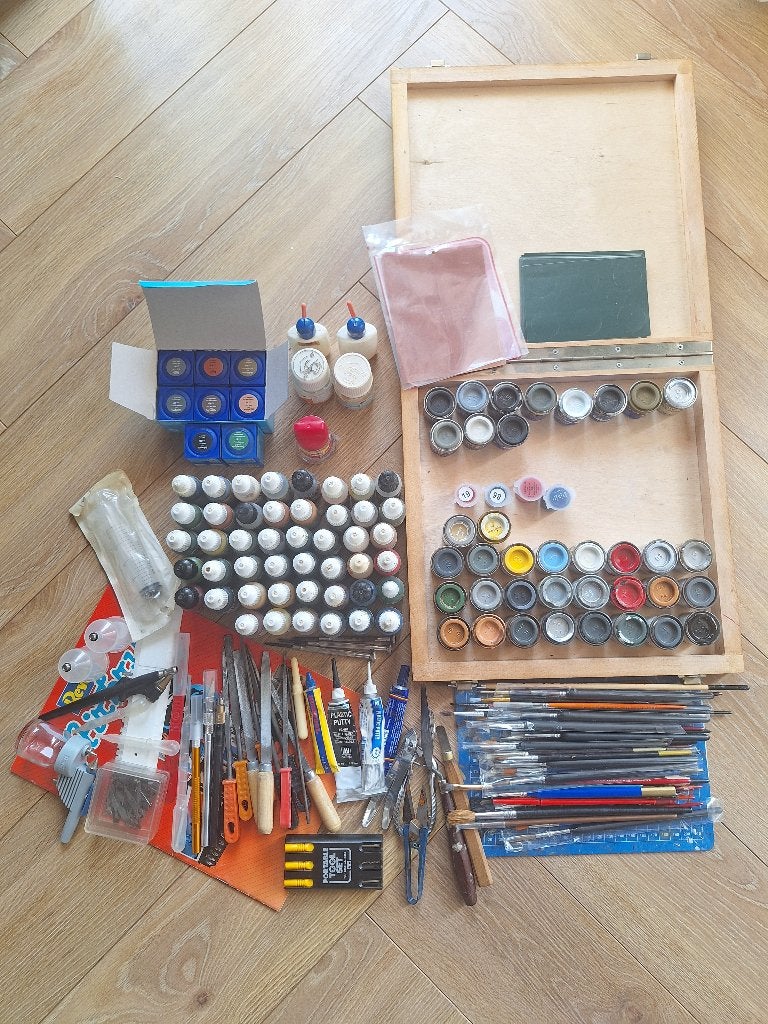 1:72 1/72 Enorm lot modelbouw materialen, Ophalen of Verzenden, Gebruikt, 1:50 tot 1:144