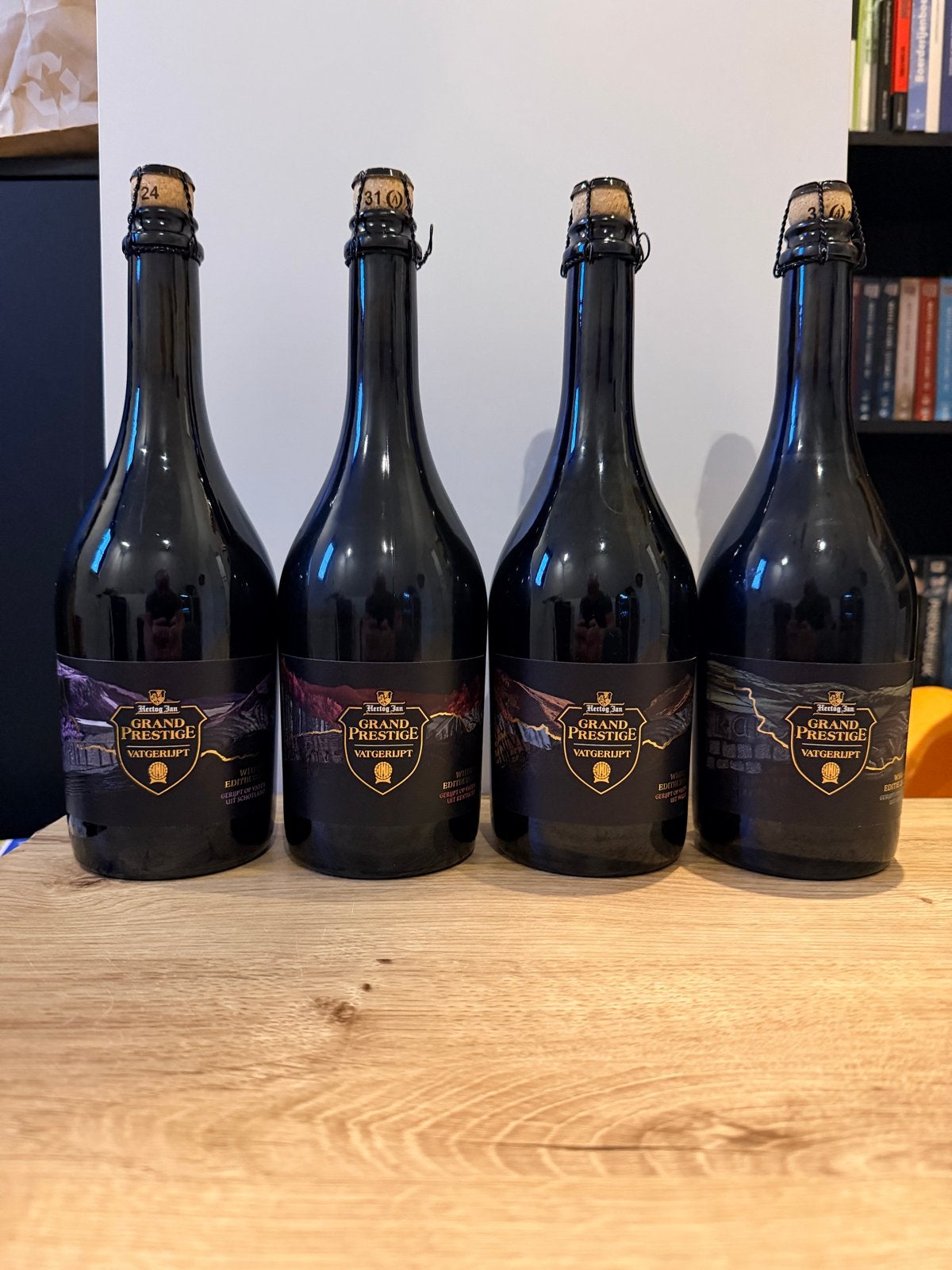 Hertog Jan Grand Prestige Vatgerijpt 2024 (4 flessen), Ophalen, Nieuw, Flesje(s), Hertog Jan