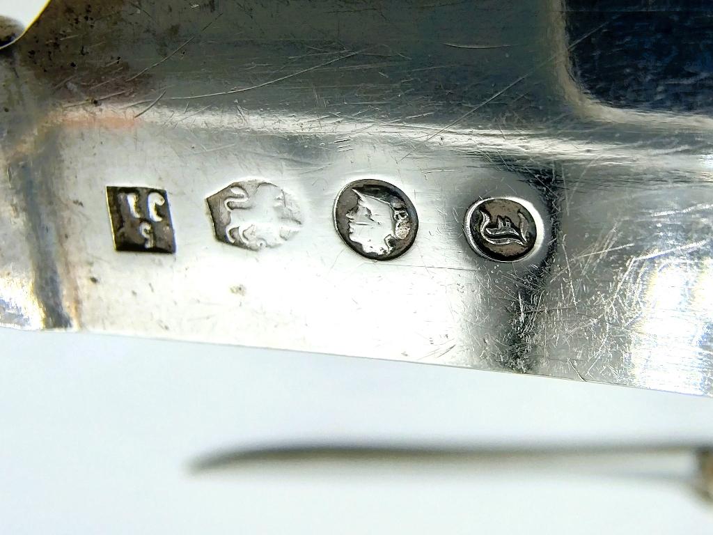 Set zilveren vismessen, J. Limburg, Amsterdam, 1893, Verzenden, Zilver