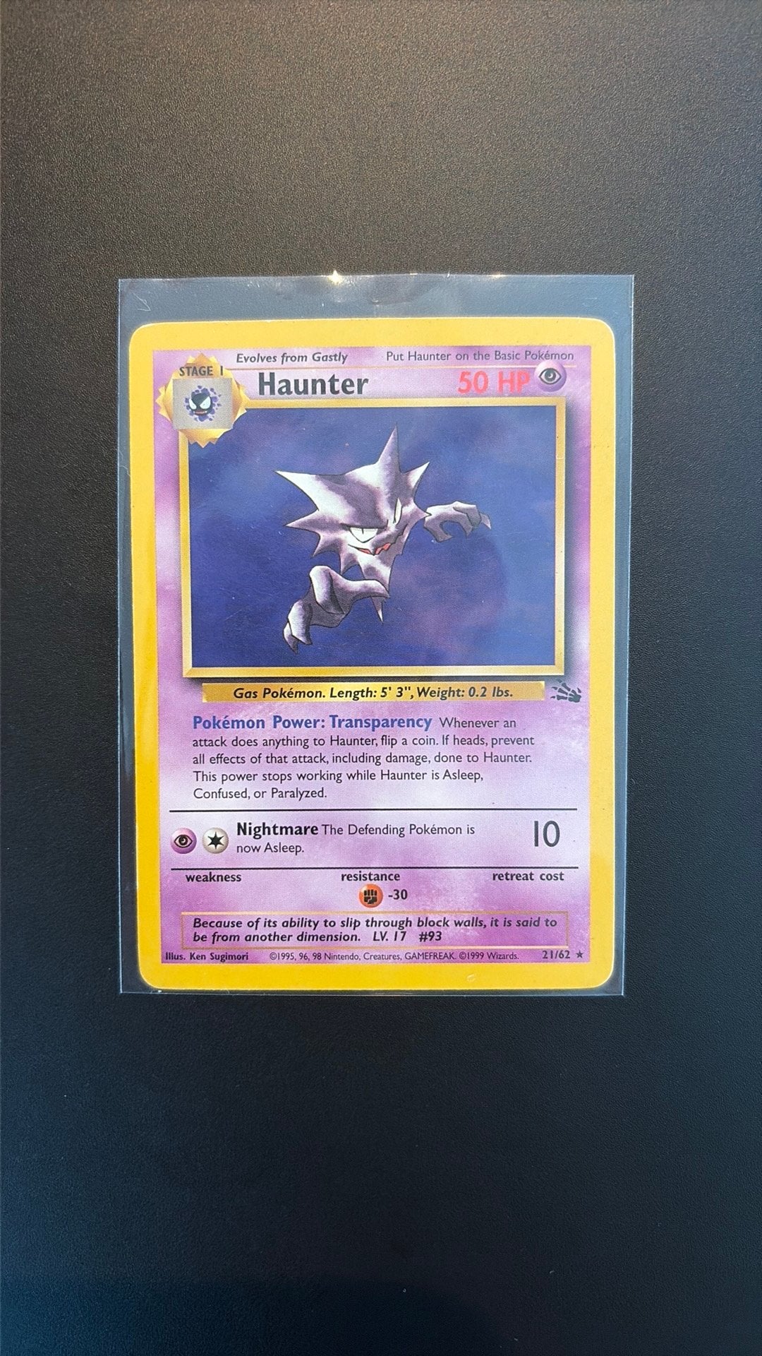 Haunter 21/62 - Fossil, Ophalen of Verzenden, Zo goed als nieuw