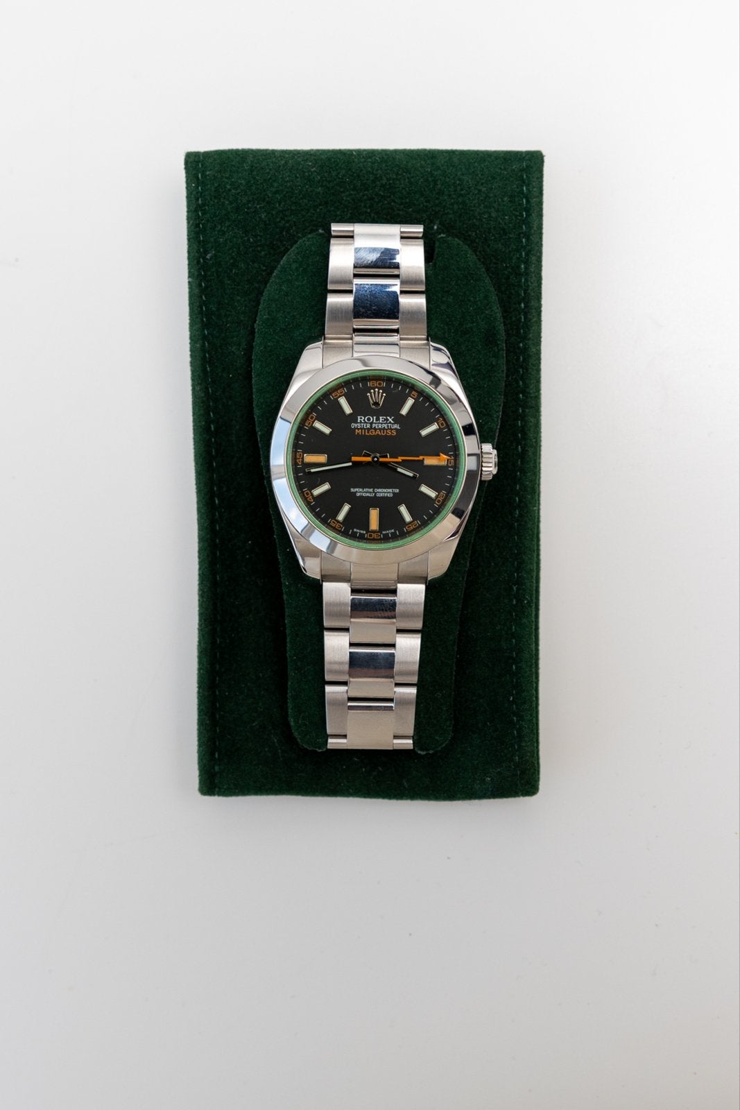 Rolex Milgauss 116400GV, Staal, Polshorloge, Ophalen of Verzenden, Zo goed als nieuw