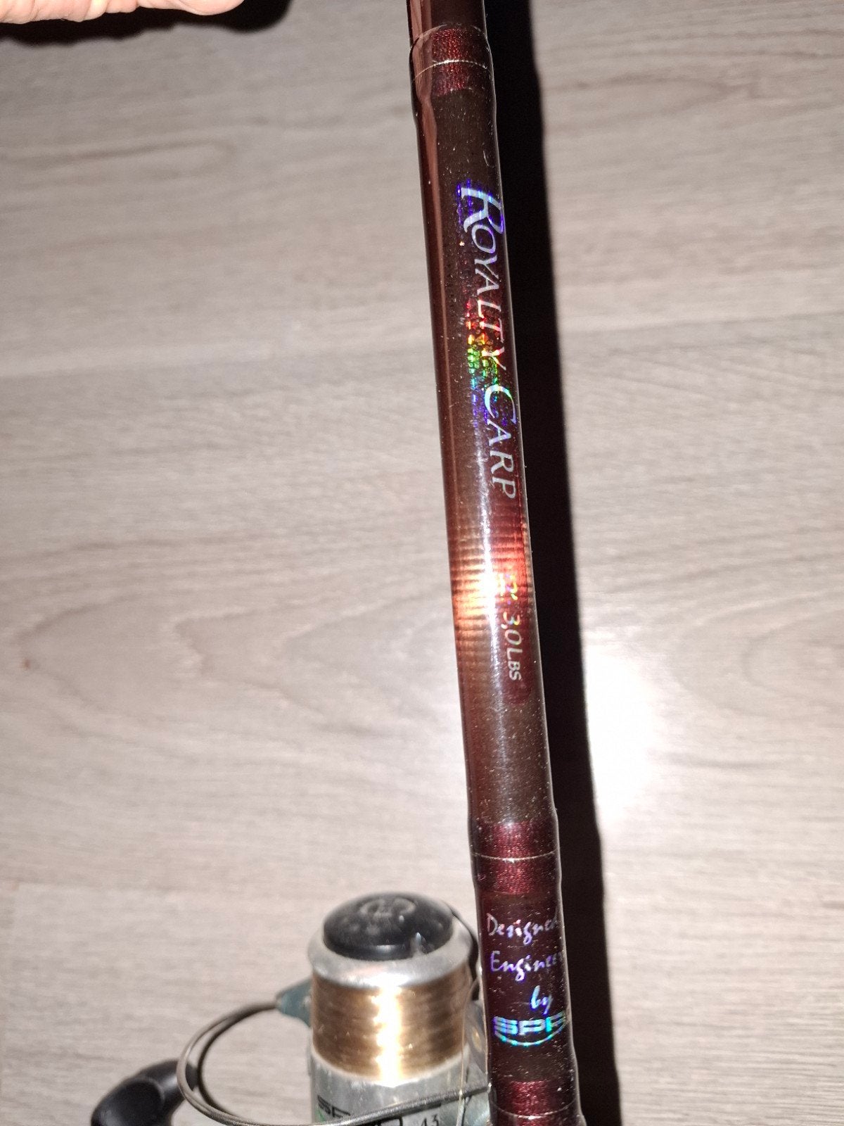 Royalty Carp Werphengel met Spro Necton DL430 Molen, Ophalen, Gebruikt, Complete hengel