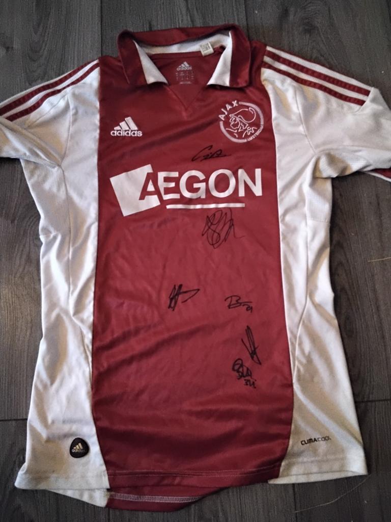 Ajax shirt met handtekeningen, Ophalen of Verzenden, Shirt