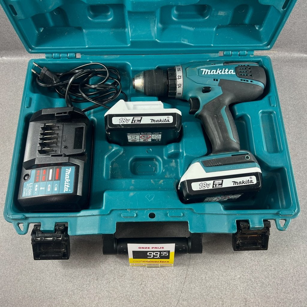 Makita DF457 Accu Schroeftol | koffer | 414156, Boormachine, Gebruikt, Variabele snelheid, Ophalen of Verzenden