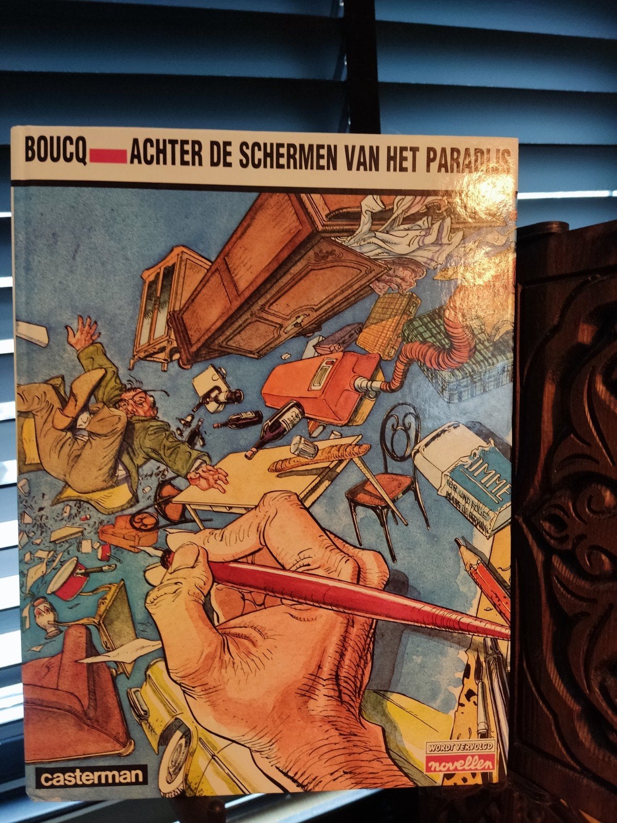 achter de schermen van het paradijs, Boeken, Eén stripboek, Ophalen of Verzenden, Zo goed als nieuw