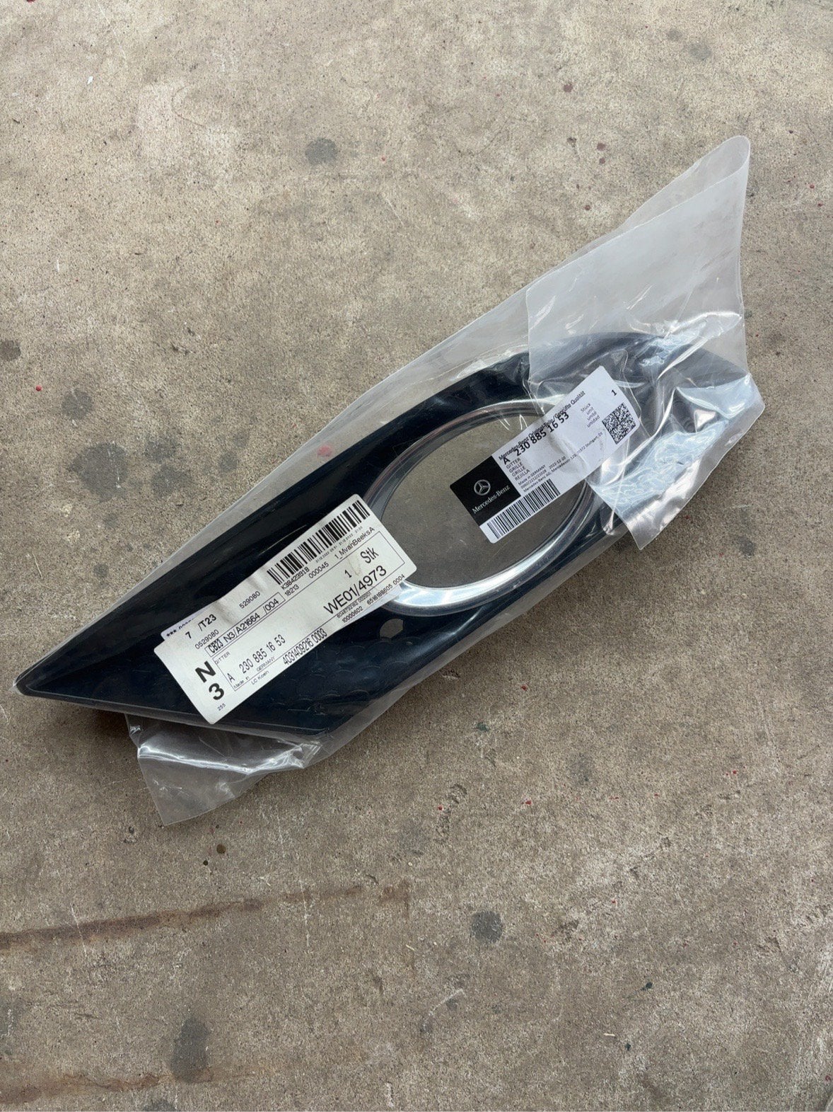 Mercedes SL R230 Mistlamprooster Voorbumper, Ophalen of Verzenden, Nieuw