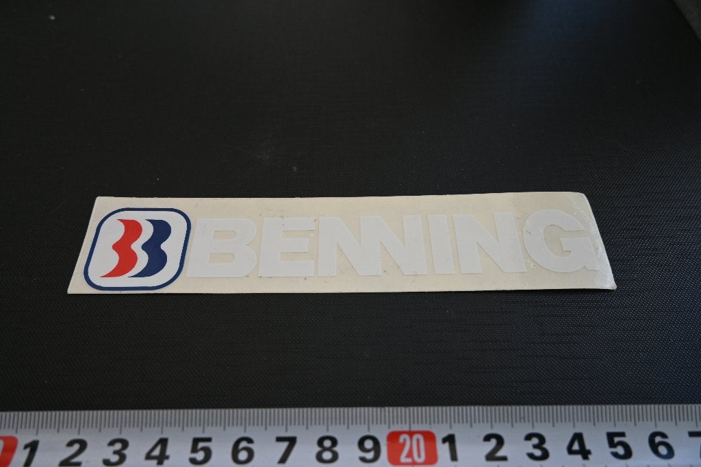 sticker transparant logo BENNING, Ophalen, Zo goed als nieuw