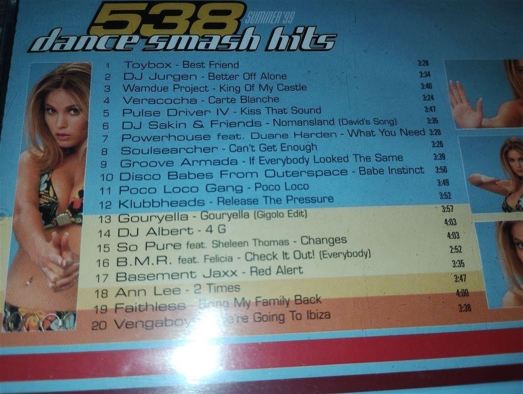 538 Dance Smash Hits Summer 99, Cd's en Dvd's, Cd's | Verzamelalbums, Ophalen of Verzenden, Zo goed als nieuw, Dance