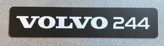 VOLVO 244 showroom  kentekenplaat -, Verzamelen, Ophalen of Verzenden, Zo goed als nieuw, Auto's