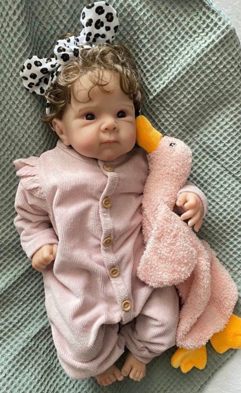 Lief Reborn baby meisje 🩷🧸, Verzenden, Zo goed als nieuw, Pop, Levensecht of Reborn