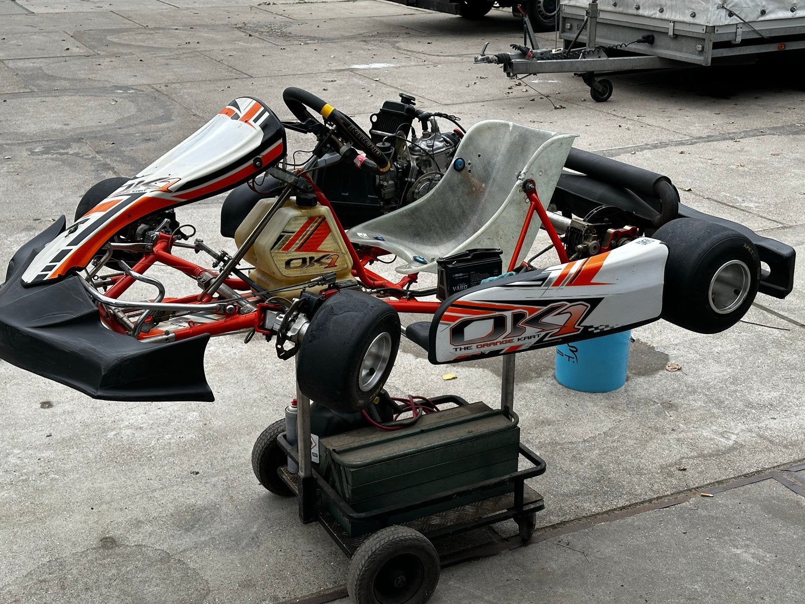 Complete Rotax Max Kart Set met voorrem, Ophalen, Gebruikt, Kart