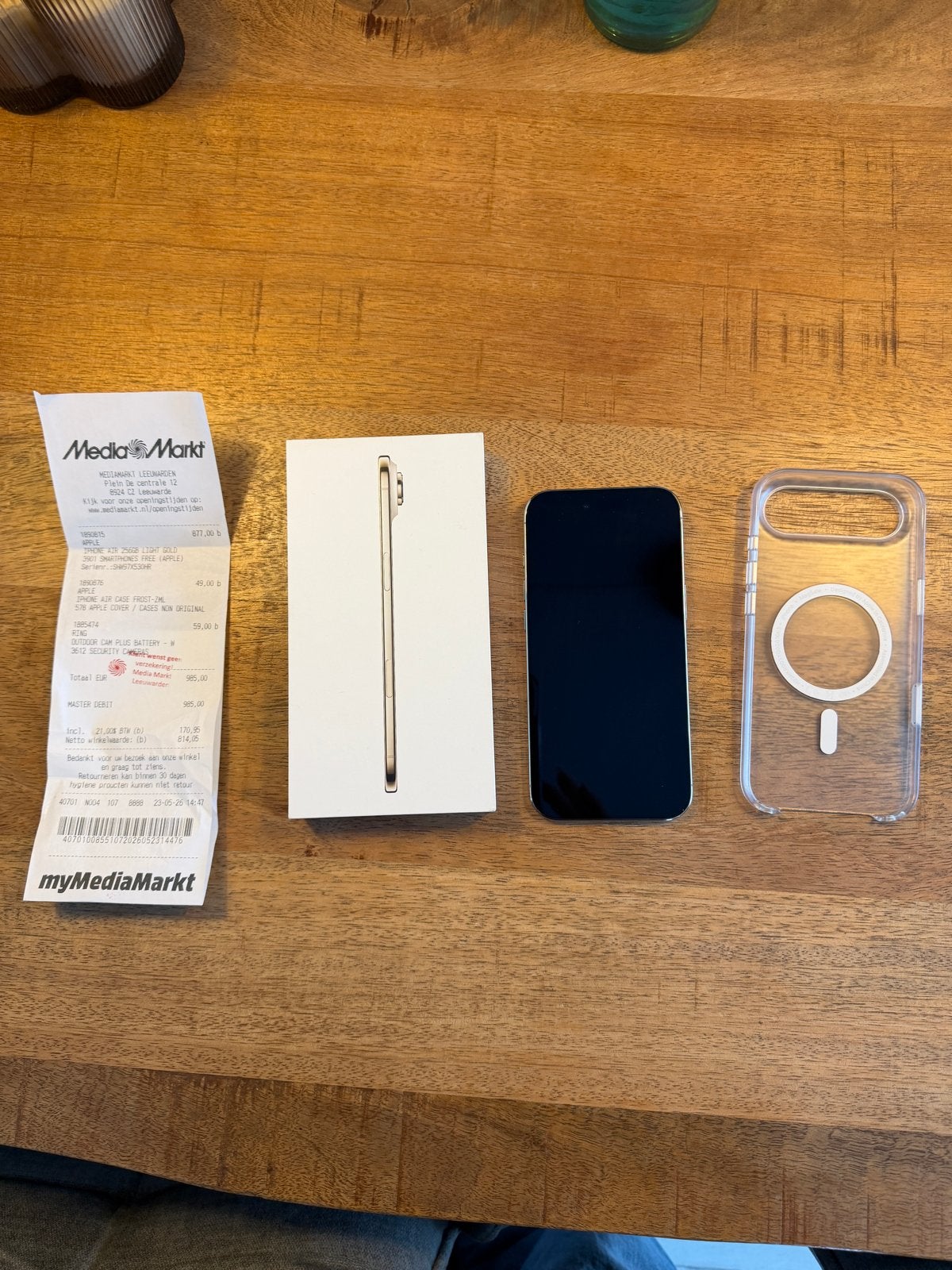 Apple iPhone 17 Air 256GB Goud - Zo goed als nieuw, Telecommunicatie, 256 GB, IPhone 17 Air, Ophalen of Verzenden, Zo goed als nieuw