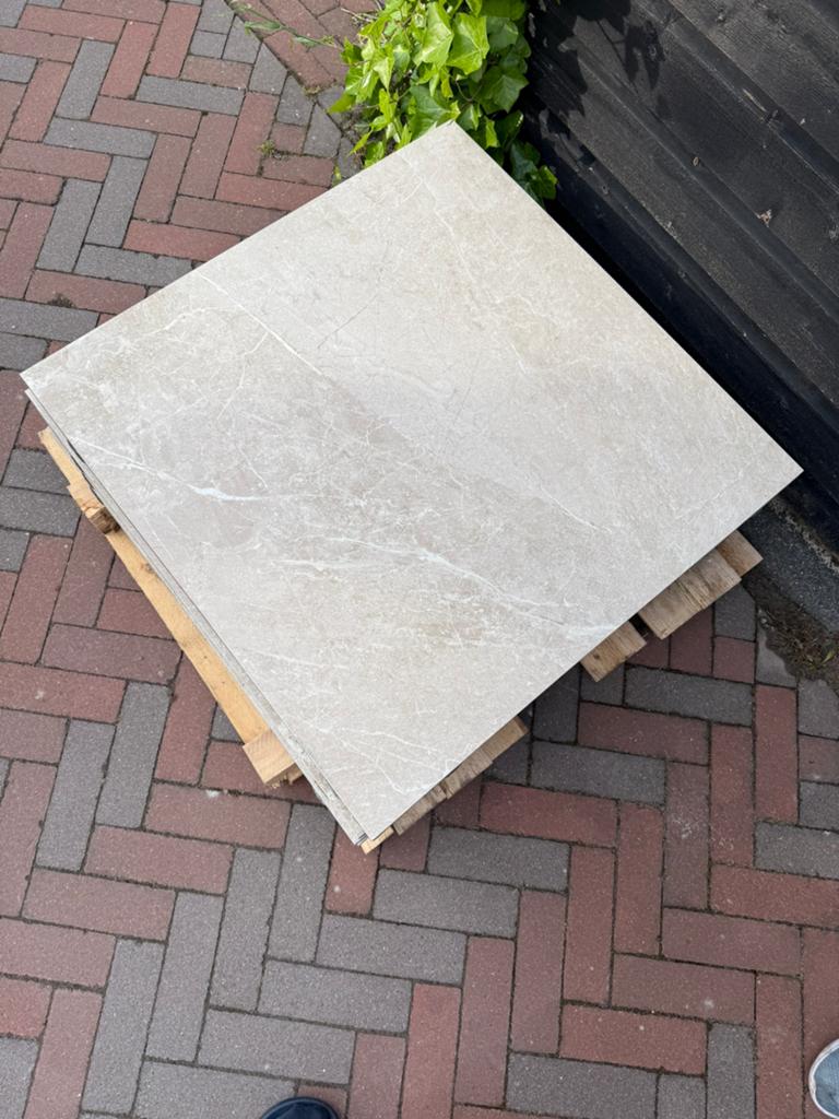 Geo ceramica lucca 75x75x4 tuintegel, Ophalen, Nieuw, Keramiek, Terrastegels