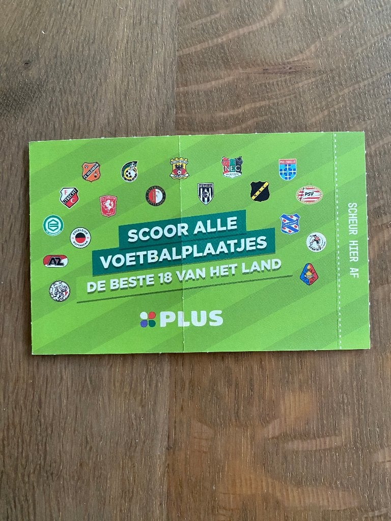 Voetbalplaatjes en XXL sticker Plus, Verzamelen, Supermarktacties, Plus, Ophalen of Verzenden