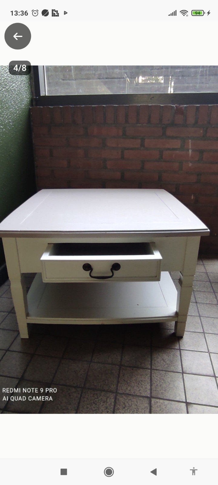 landelijke salon/bijzettafel 68x68x45 ophalen Tilburg west, Ophalen, Rond, 50 tot 100 cm, 50 tot 100 cm