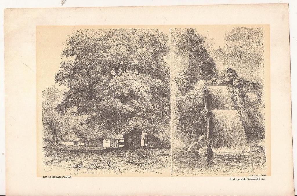 Groesbeek Mook De Holle Deurn St. Jansberg 1893, 10 cm, 1800 - 1899, Ophalen of Verzenden, Origineel