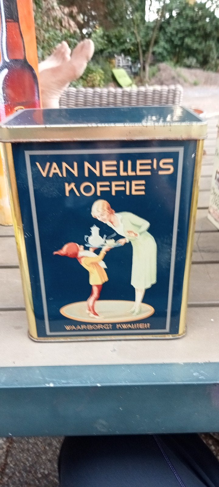 Vintage Van Nelle Koffieblik - Decoratief en Functioneel, Verzamelen, Ophalen of Verzenden, Gebruikt, Koffie, Van Nelle