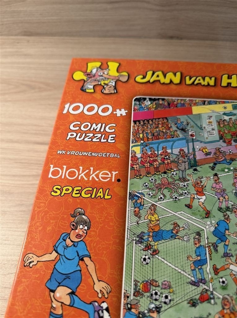 Jan van Haasteren - wk vrouwenvoetbal - 1000 stuks - s6663, Verzenden, 500 t/m 1500 stukjes, Zo goed als nieuw