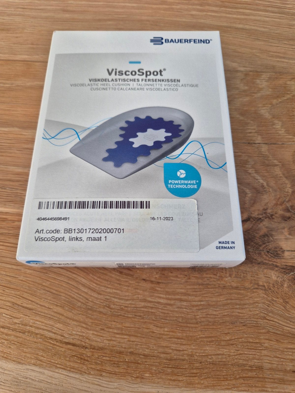Bauerfeind ViscoSpot Links Maat 1, Sport en Fitness, Overige Sport en Fitness, Ophalen of Verzenden, Nieuw