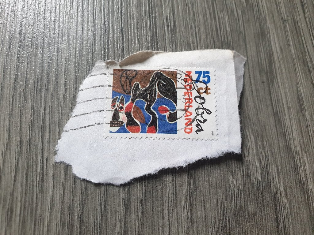 Postzegel Nederland 1988 75 ct ~ HH7200, Postzegels en Munten, Ophalen of Verzenden, Na 1940, Gestempeld