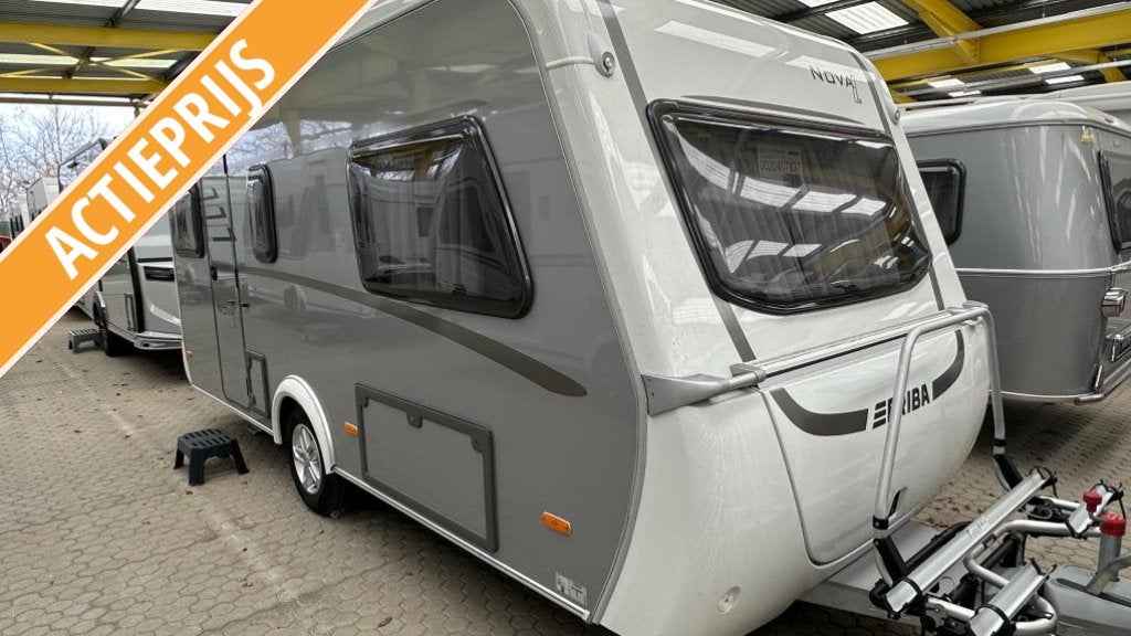 Eriba Nova Light 470 ENKELE BEDDEN 1.500 KG, Standaardzit, Fietsenrek, Bedrijf, 5 tot 6 meter